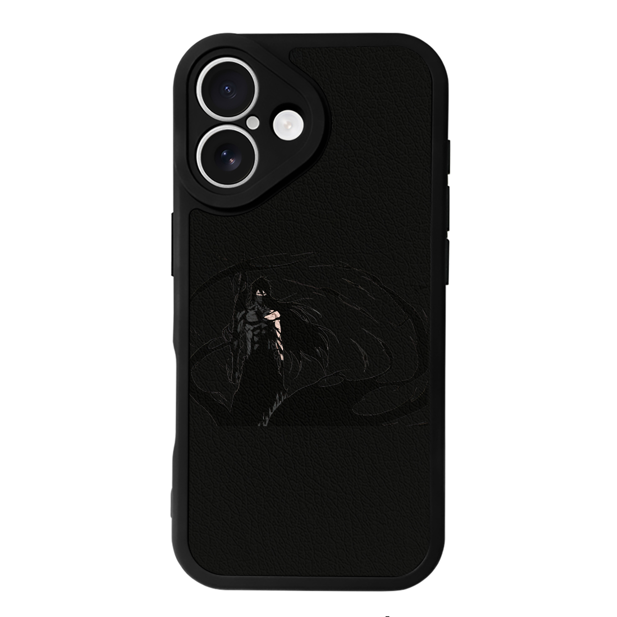ブリーチ 黒崎一護（くろさき いちご）BLEACH Kurosaki Ichigo 【iPhone 16シリーズ対応】シリコンスマホケース（レザー調） 材質：シリコン